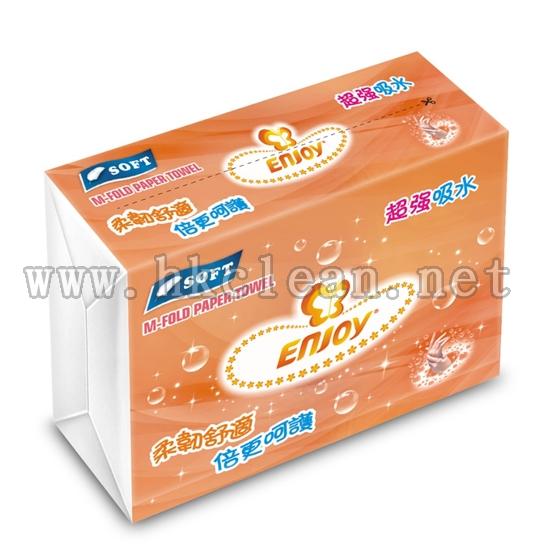 4000張"Enjoy"雙層M-Fold抹手紙