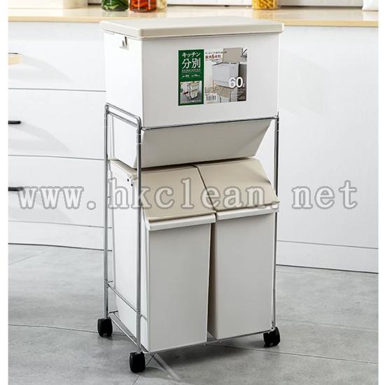 60L輕巧型回收箱(配車架)